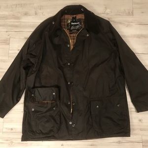 Brown Barbour Beaufort Waxed Canvas Jacket